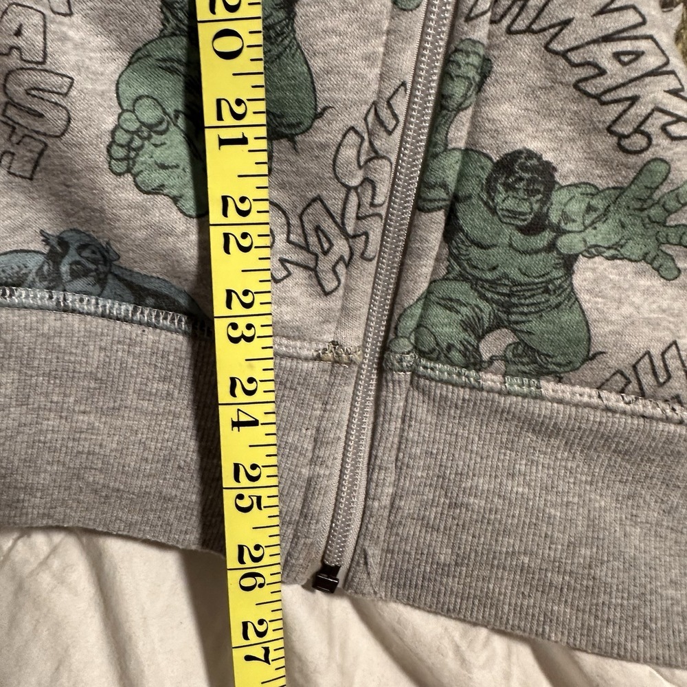 Marvel Sweatshirt Full Zipper Size XS Hulk Thor Captain‎ America - Picture 11 of 15